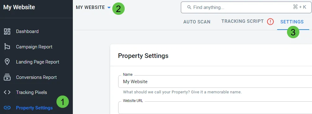 AnyTrack documentation screenshot