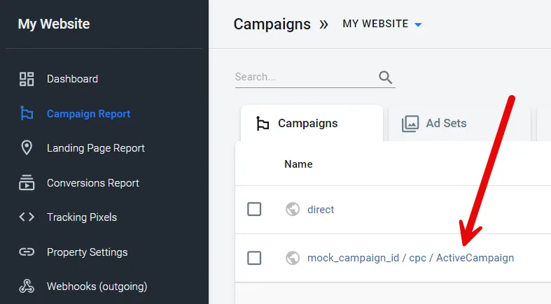 AnyTrack documentation screenshot