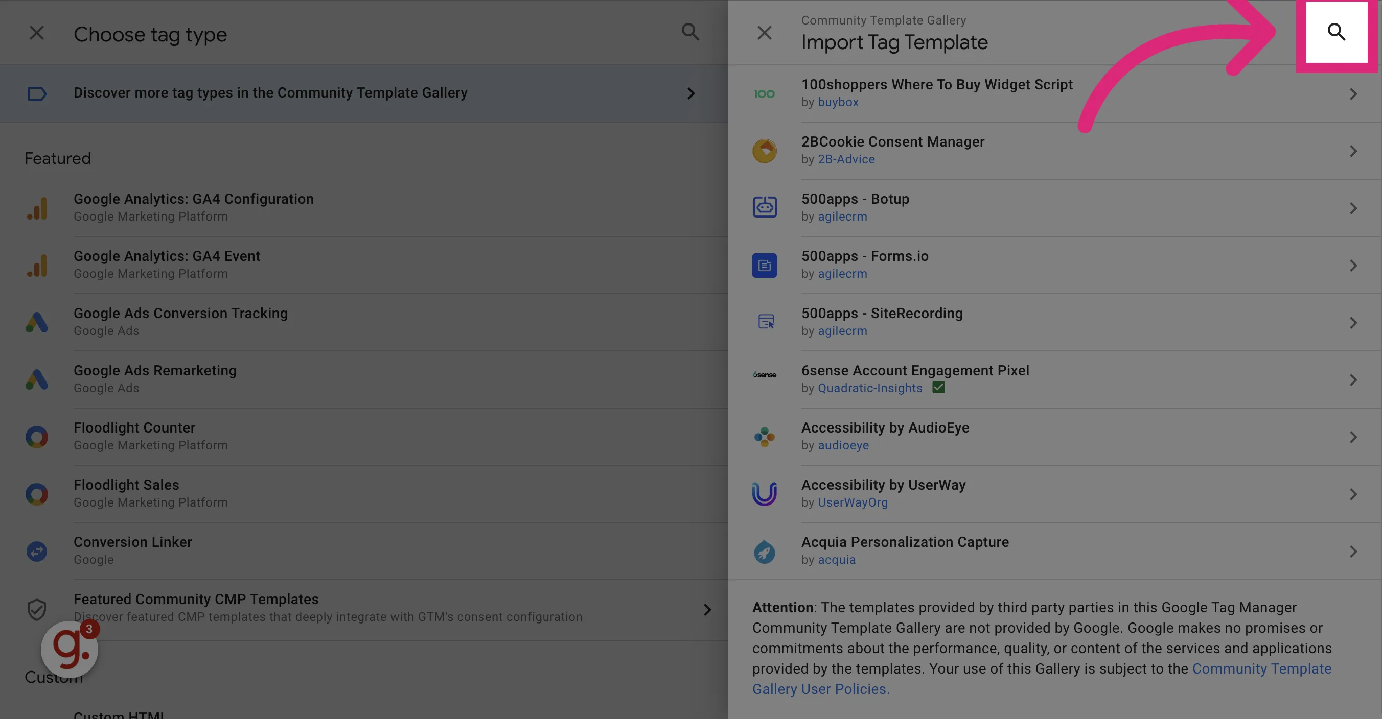 AnyTrack documentation screenshot