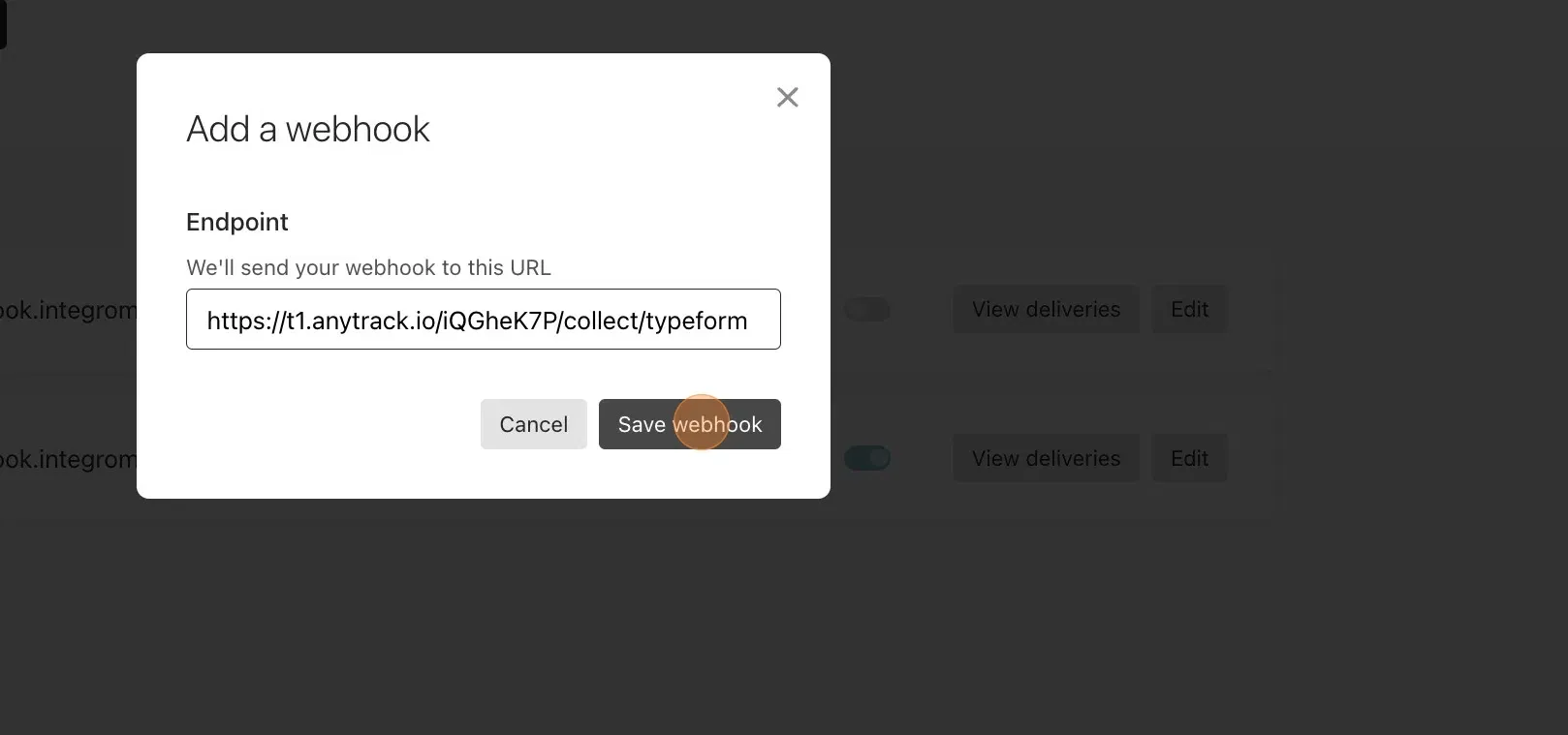 AnyTrack documentation screenshot