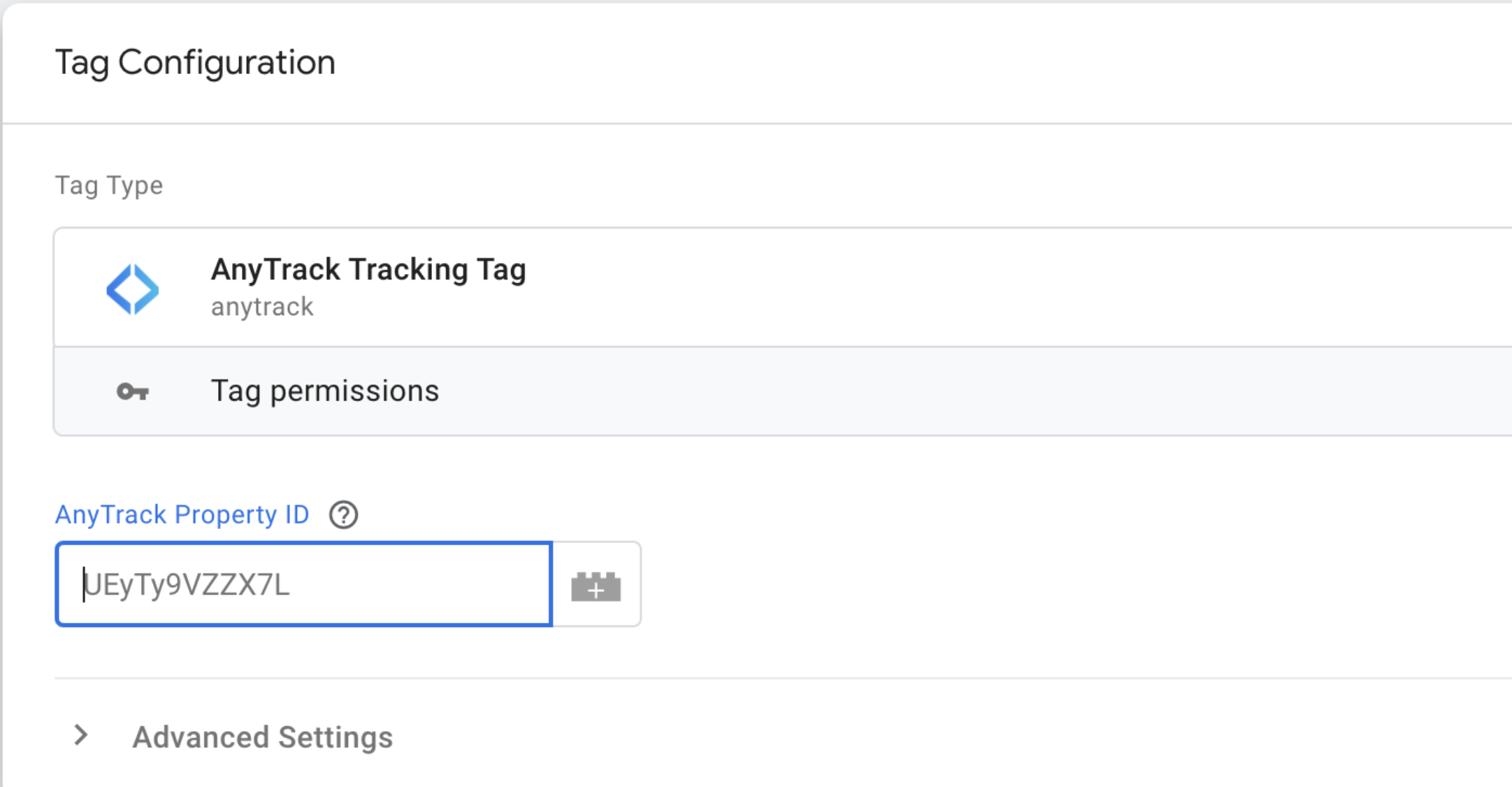 AnyTrack documentation screenshot